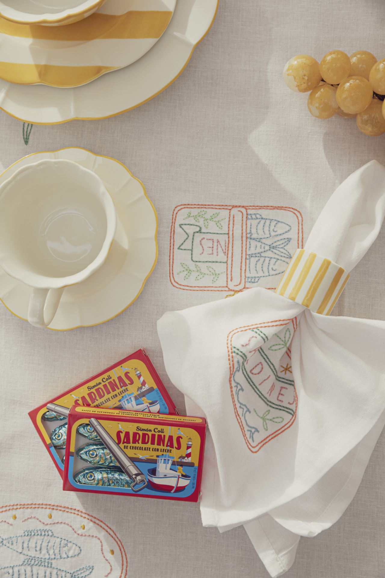 3 st tygservetter vit - 2