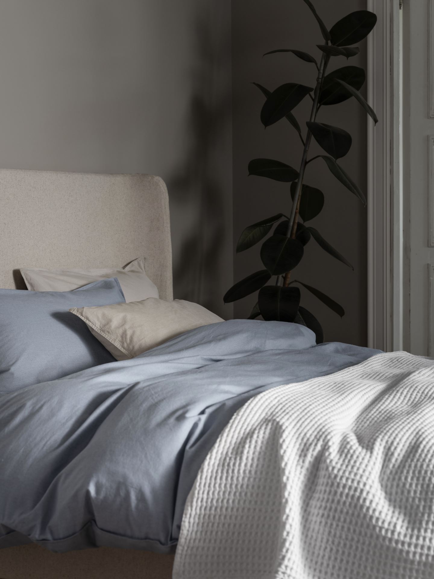 Påslakanset i bomull blå - 2