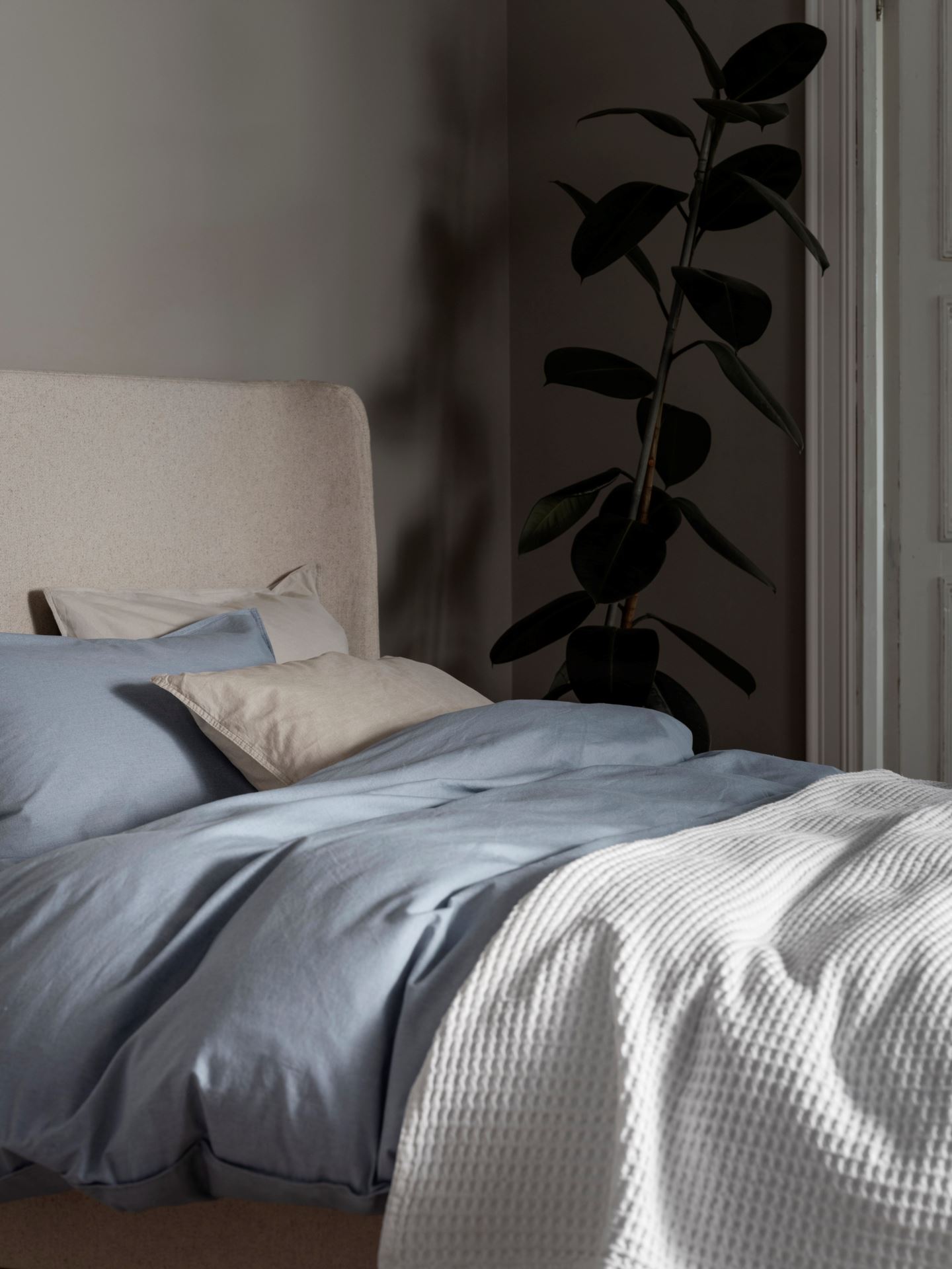 Påslakanset i bomull blå - 2