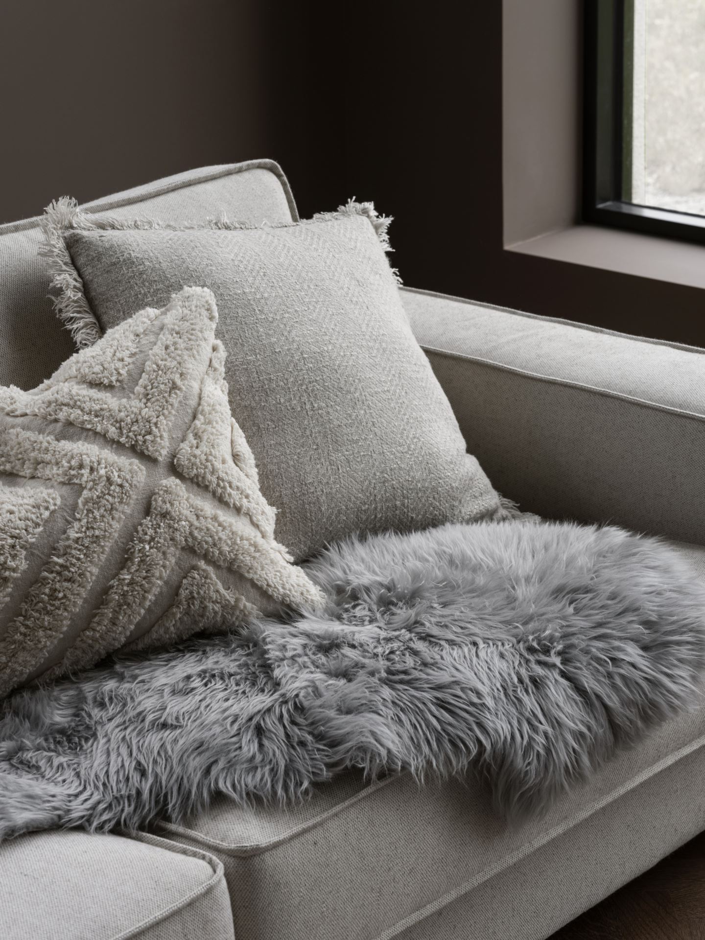 Fårskinn grafitgrå - 2