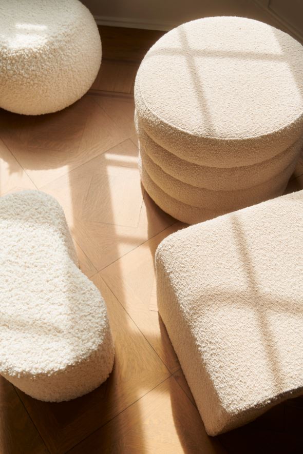 Puff vit - 30x50x32 cm vit - 1
