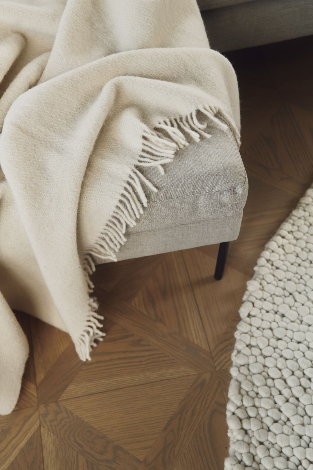 Ullpläd offwhite - 7