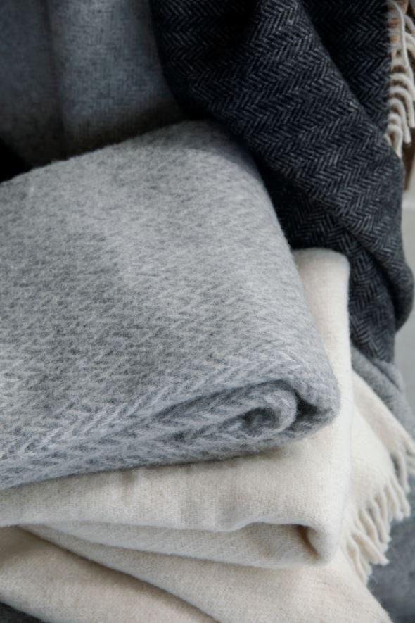 Ullpläd offwhite - 4