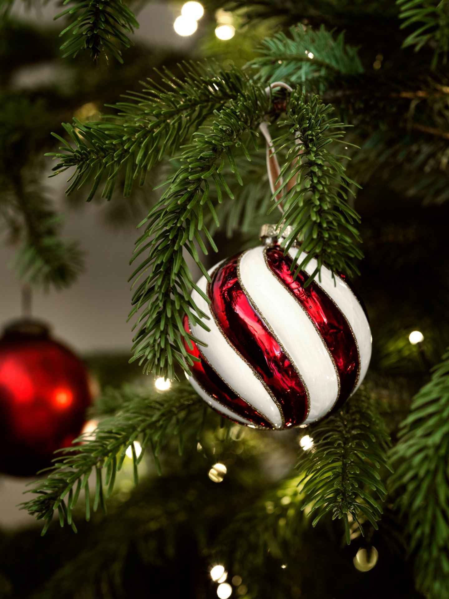 Julgranskula multi/röd - 10x10x10 cm multi/röd - 1