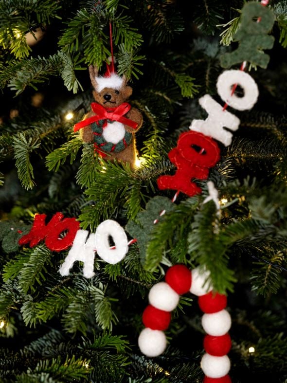 Julgransdekoration multi/röd - 2