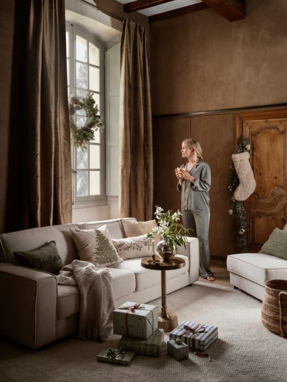 3-sits soffa natur - 9
