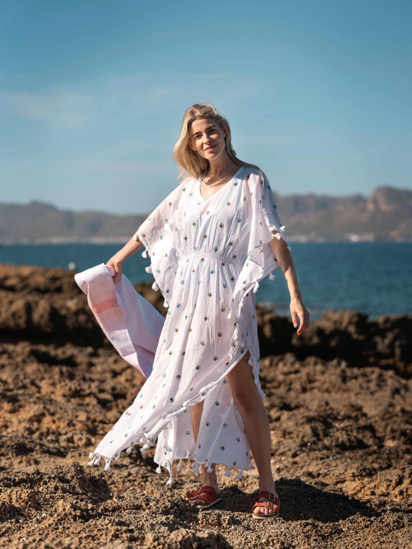 Kaftan vit - 70x132 cm vit - 1