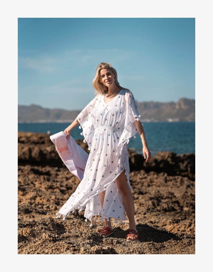 Kaftan vit - 70x132 cm vit - 1