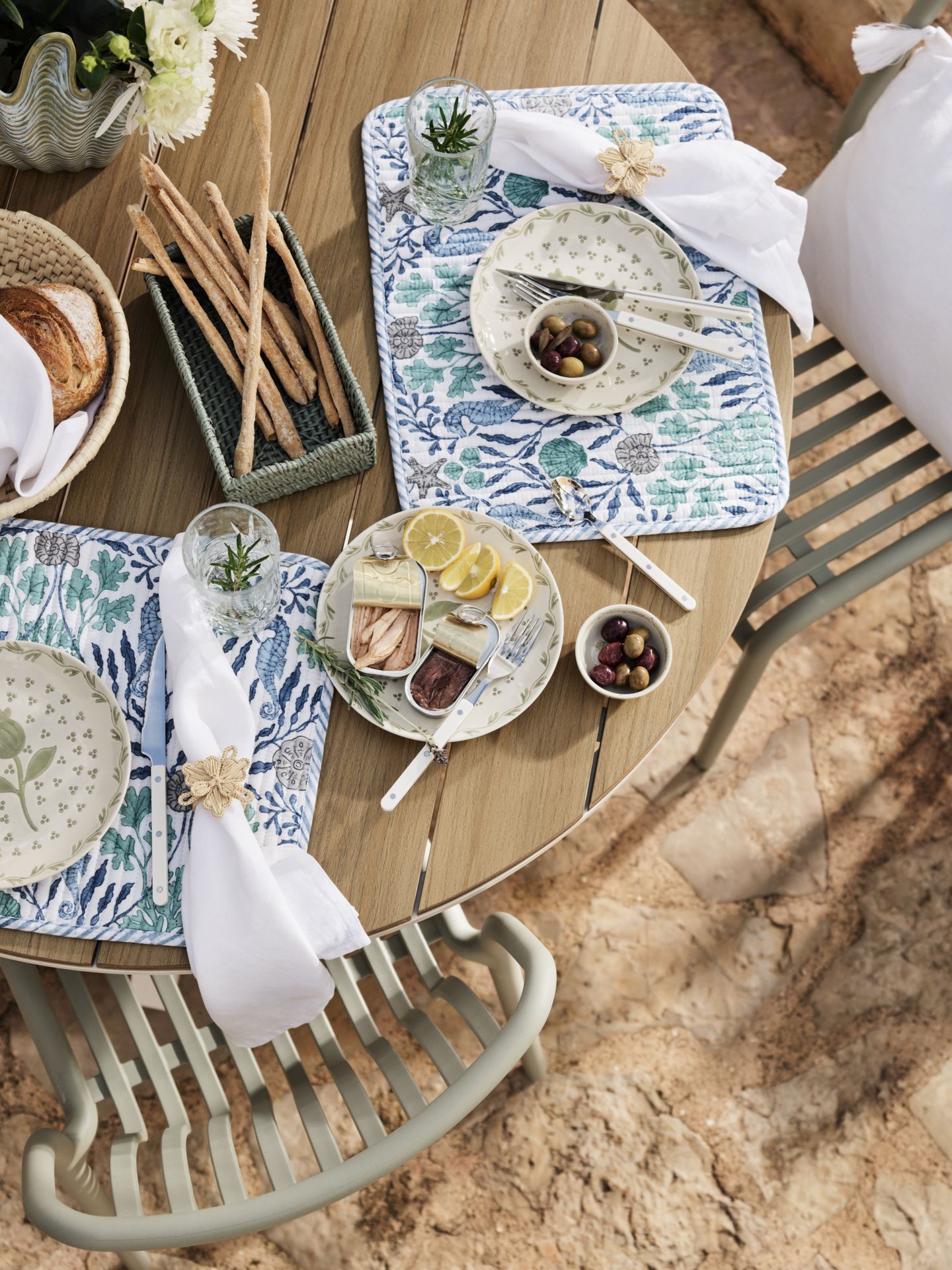 2-pack servettringar natur - 7