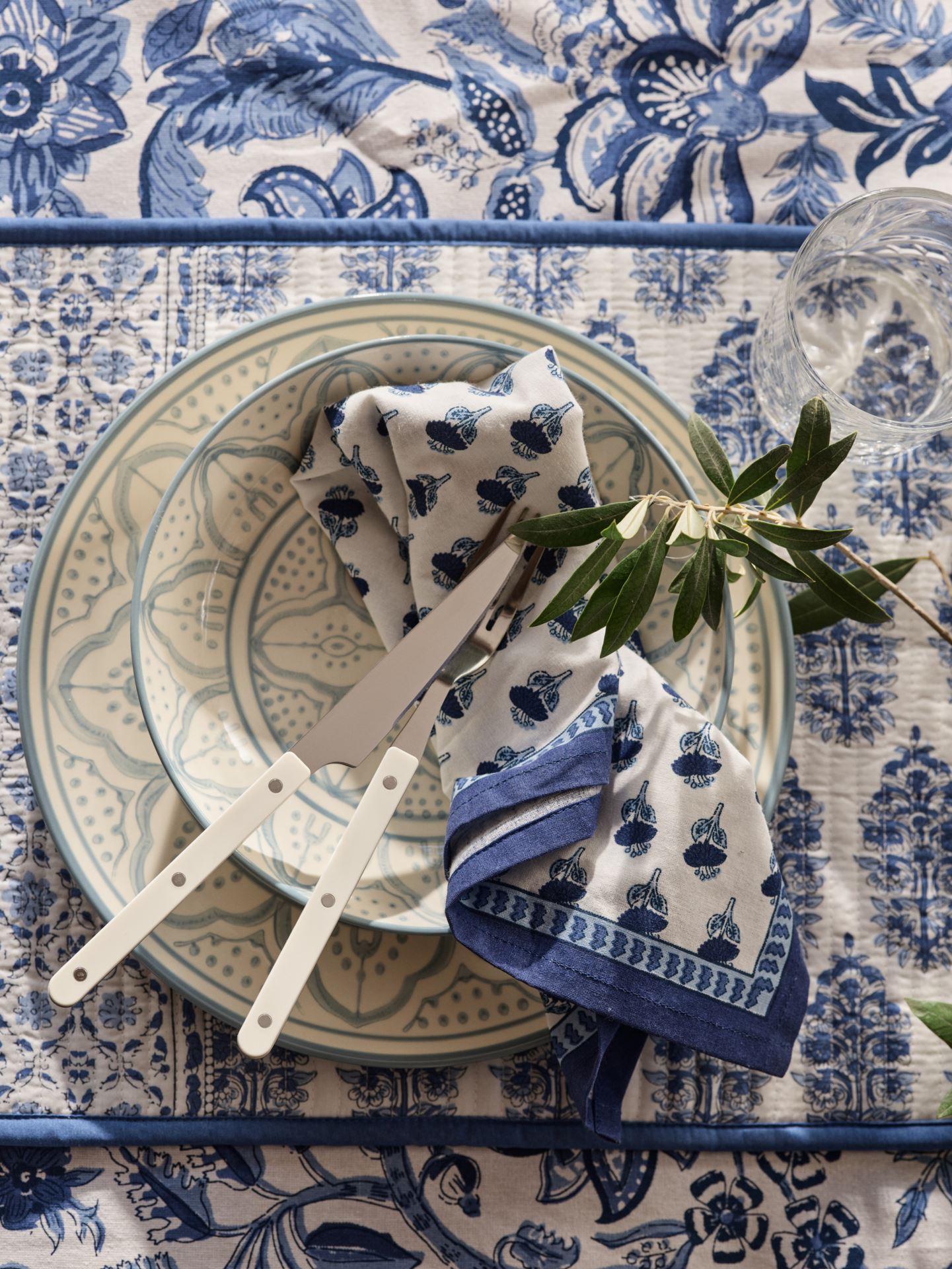 2-pack tygservetter blå - 2