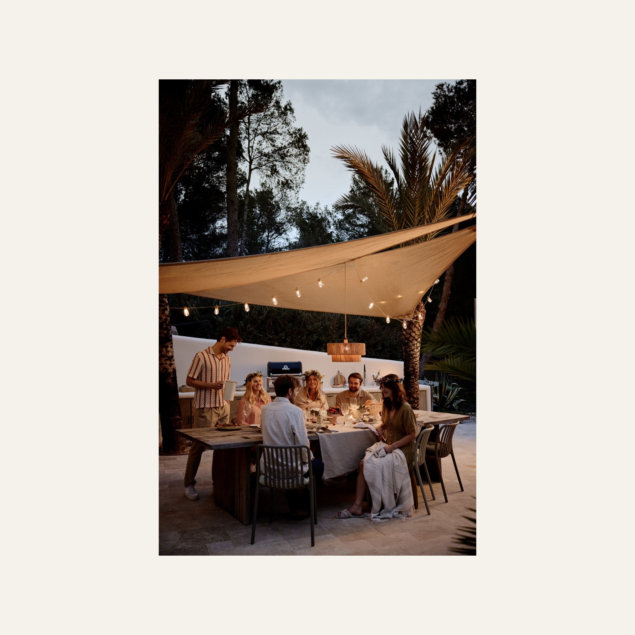 Led-ljusslinga beige - 2