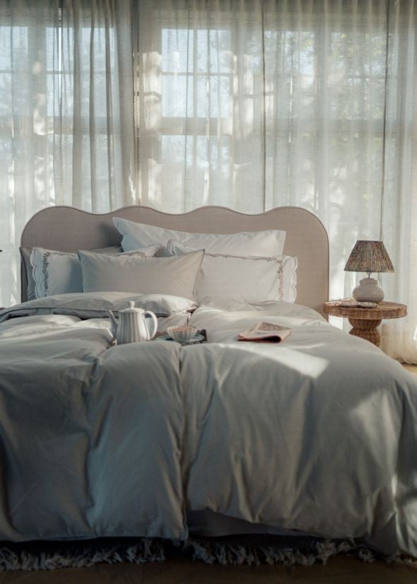 Sänggavel beige - 2