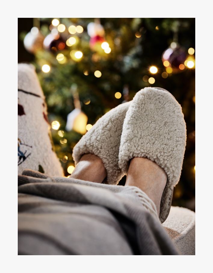 Fårskinnstofflor beige - 39/40 beige - 1