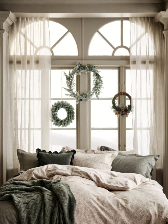 Påslakanset i egyptisk bomull satin sand - 2