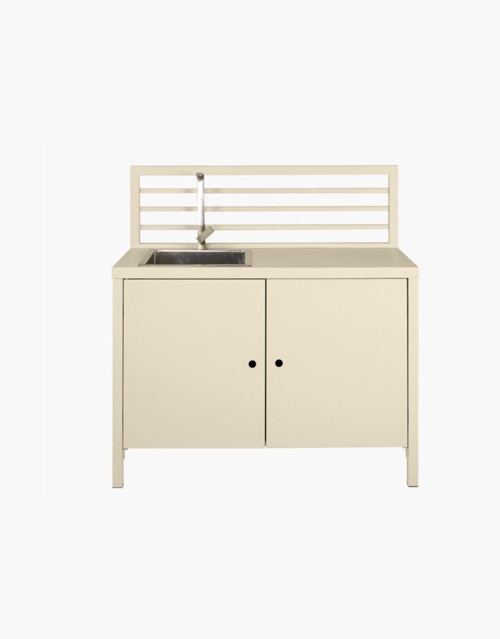 Utekök modul med diskho creme - 60x120x122 cm creme - 1