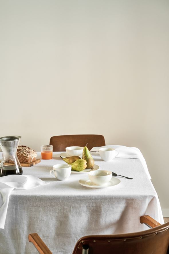 Frukosttallrik vit - 6