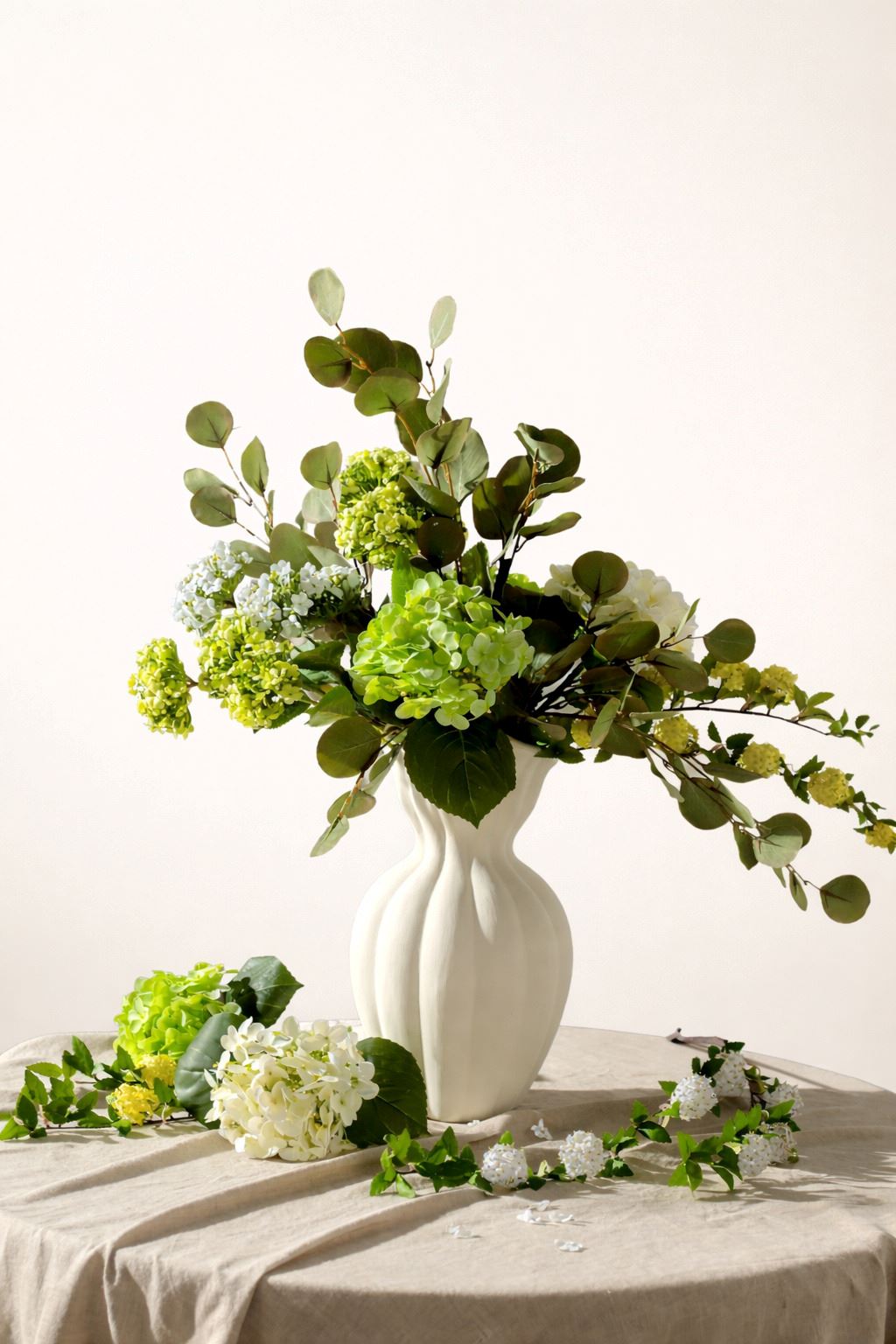 Konstgjord blomma vit - 5