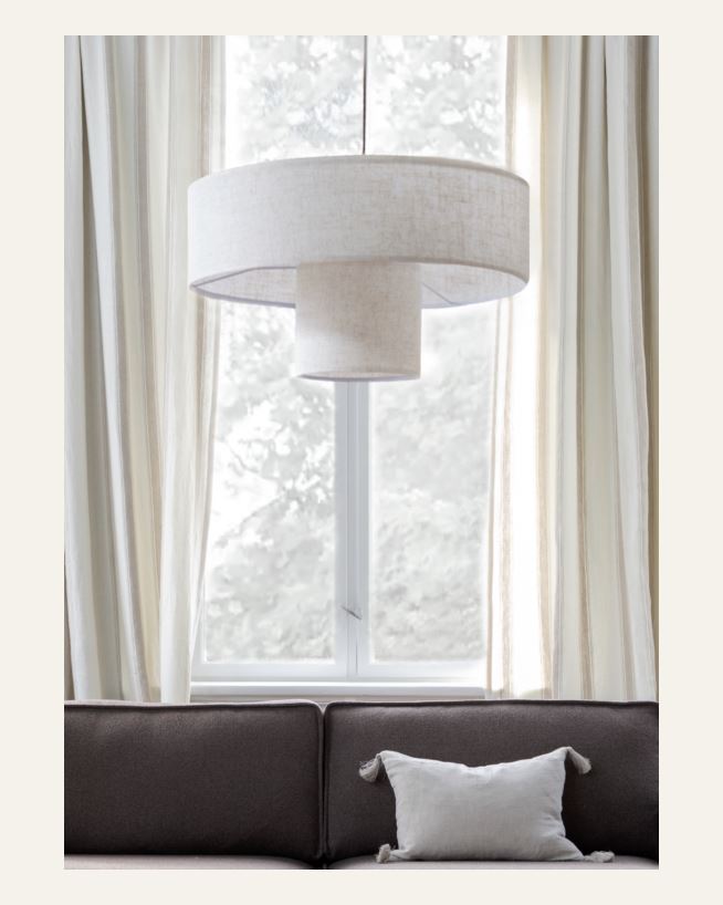 Lampskärm natur - 21,5 cm ø38 natur - 1