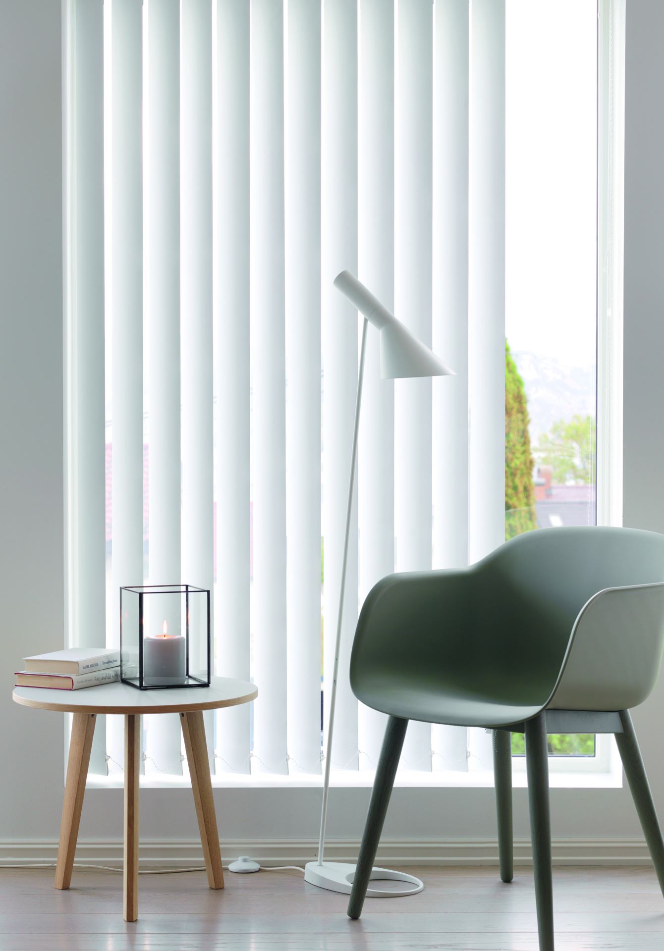 Mörkläggande lameller vit - 3