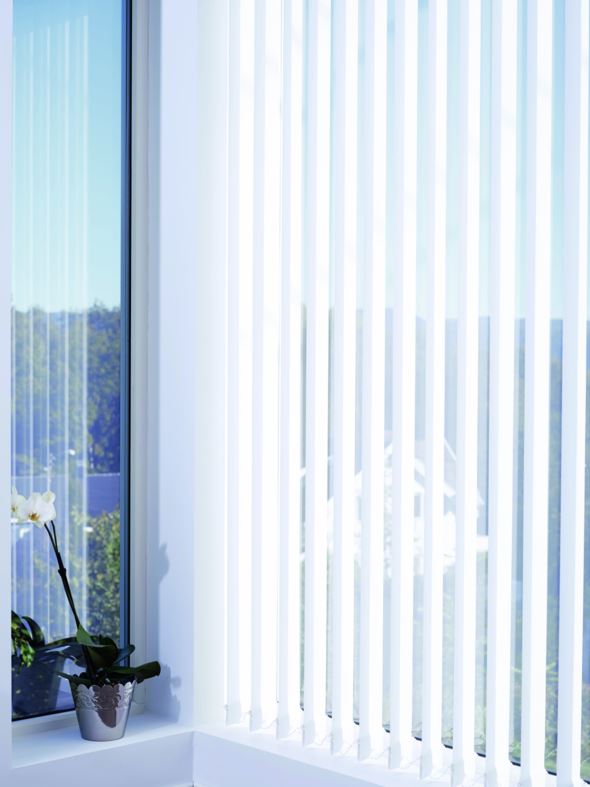 Mörkläggande lameller vit - 2