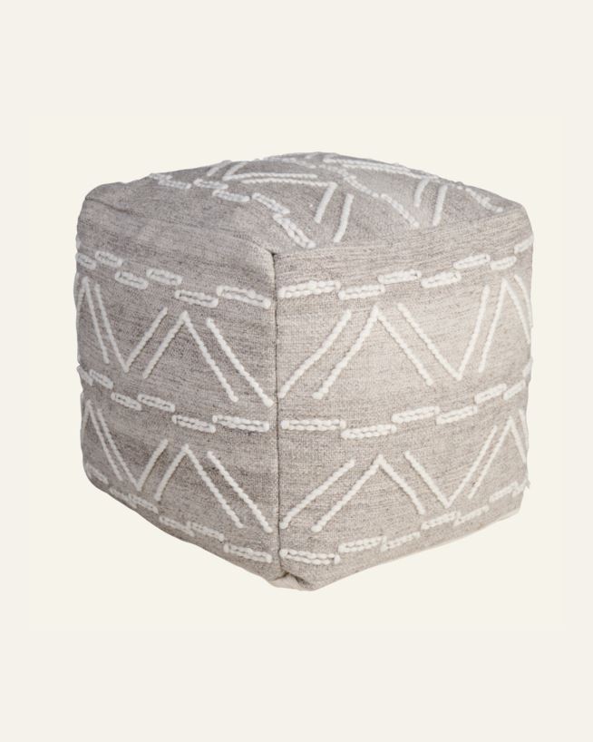 Puff ljusbeige - 40x40x40 cm ljusbeige - 1