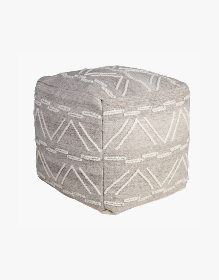 Puff ljusbeige - 40x40x40 cm ljusbeige - 1