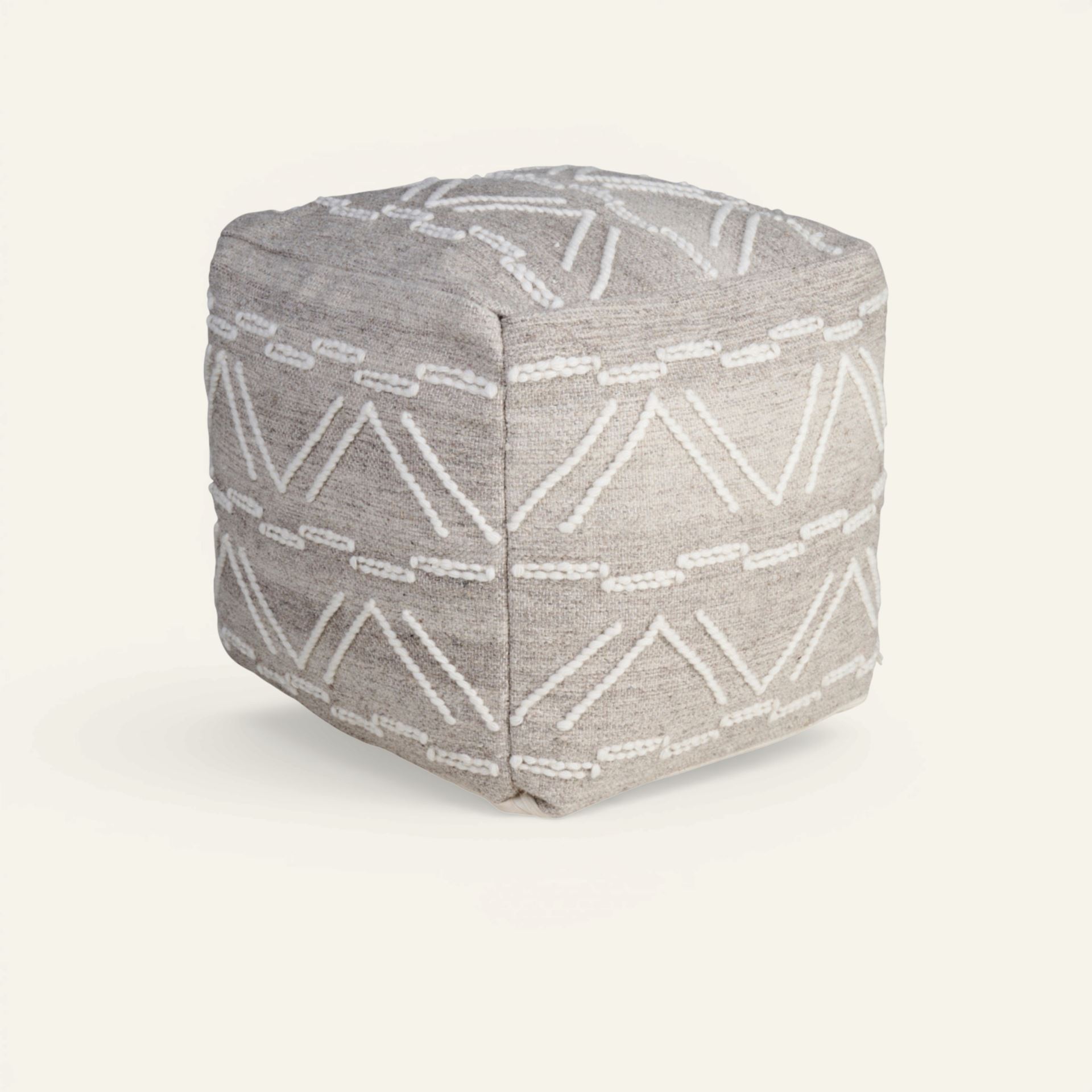 Puff ljusbeige - 40x40x40 cm ljusbeige - 1