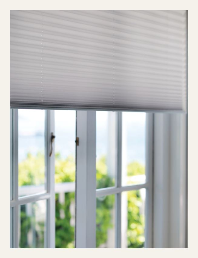 Ljusfiltrerande plisségardin grå - 4