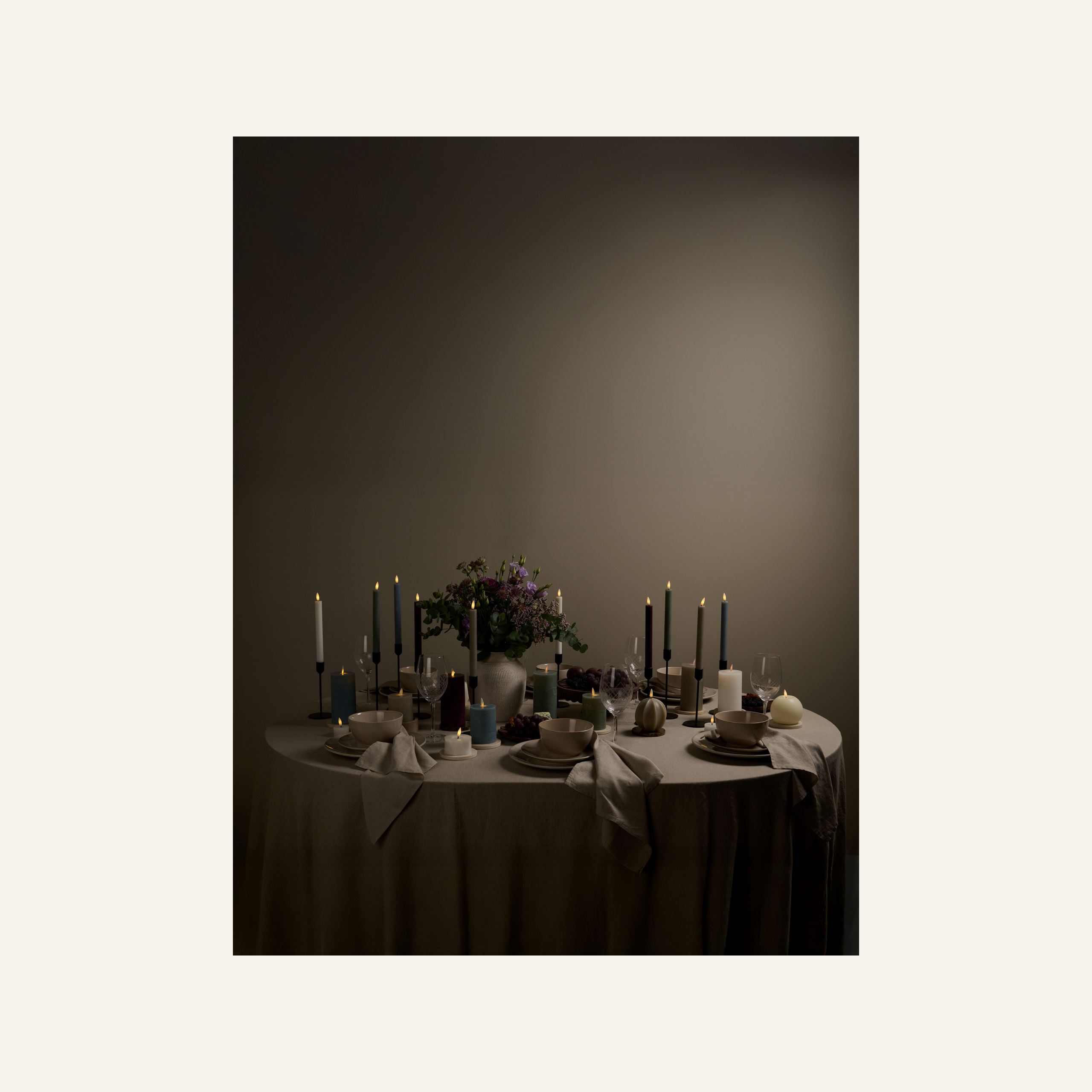 Led-värmeljus vit - 2