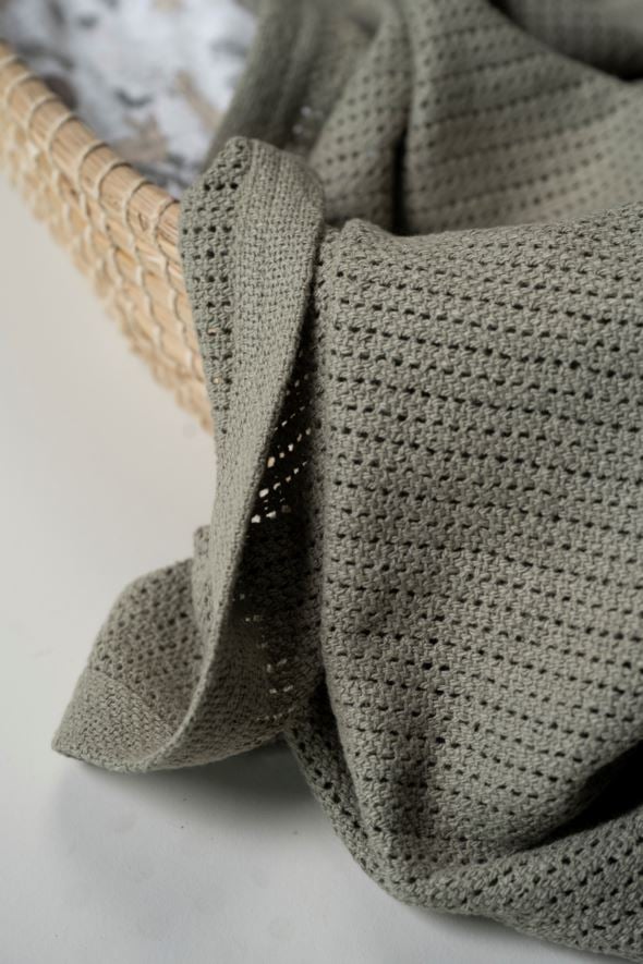 Babypläd lindblomsgrön - 3