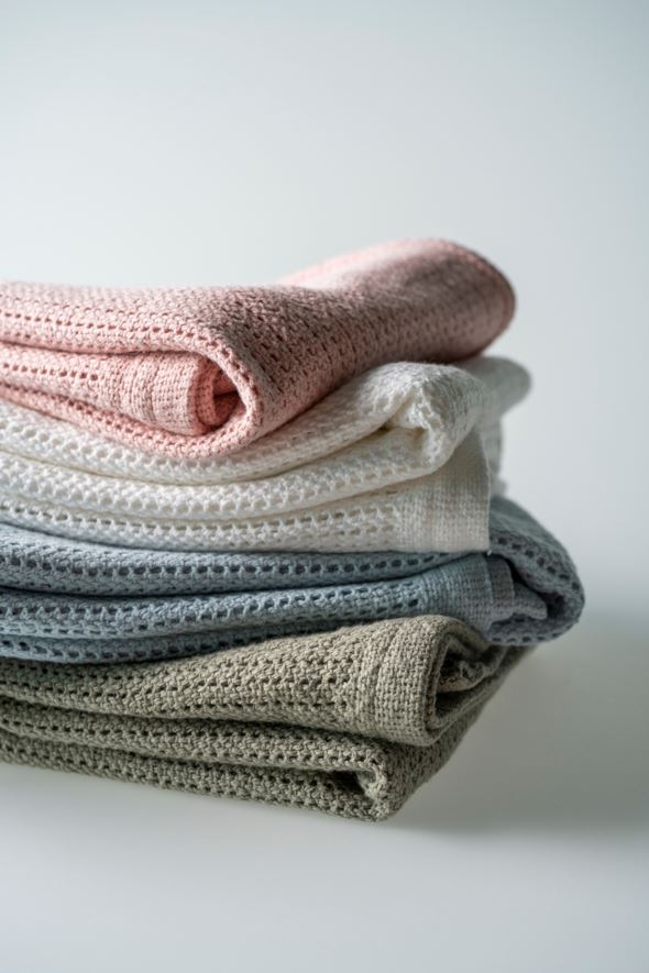 Babypläd lindblomsgrön - 4