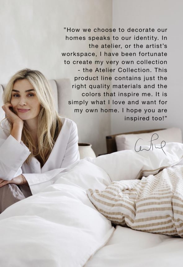 Rund linneduk vit - 2