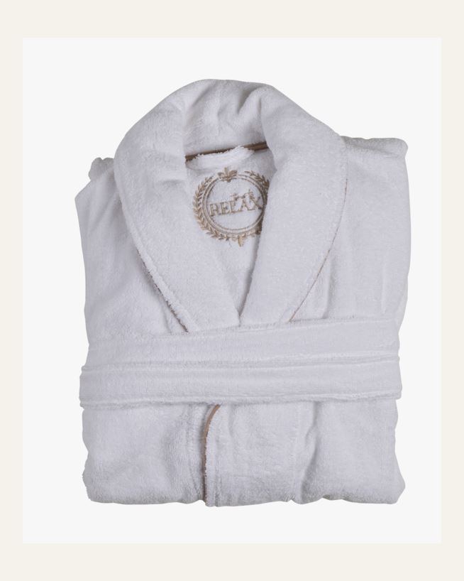 Morgonrock vit - S/M vit - 1