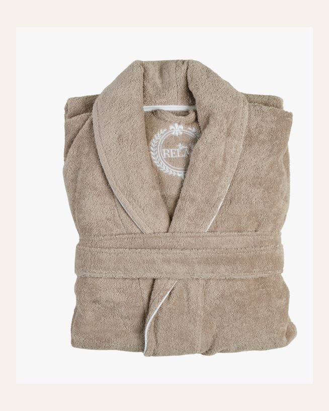 Morgonrock beige - S/M beige - 1