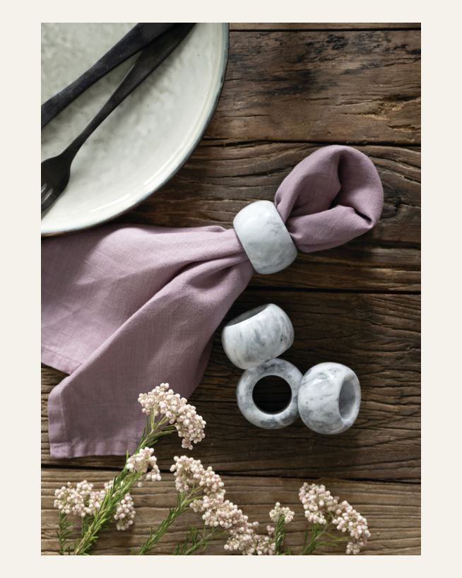 4-pack servettringar grå - 5 cm grå - 1