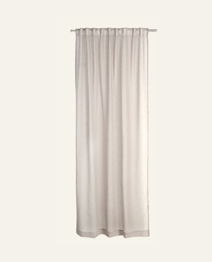 Gardin ljusbeige - 140x240cm 7cm ljusbeige - 1