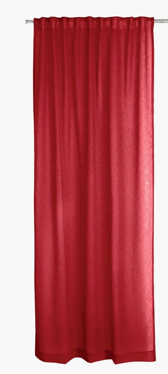 Gardin röd - 140x240cm 7cm röd - 1
