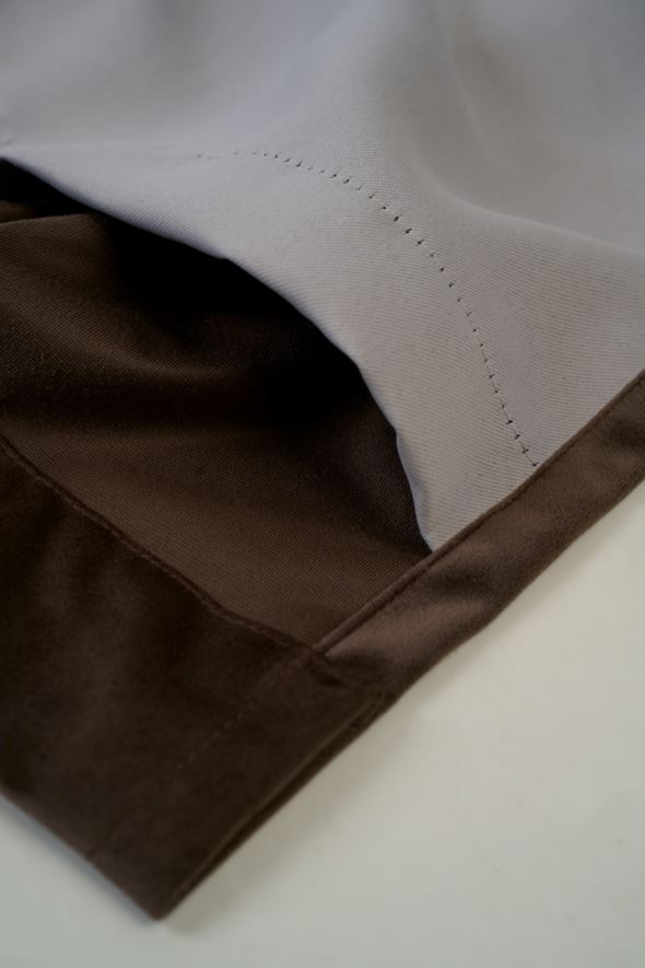 Ljusdämpande gardin mörkbrun - 4