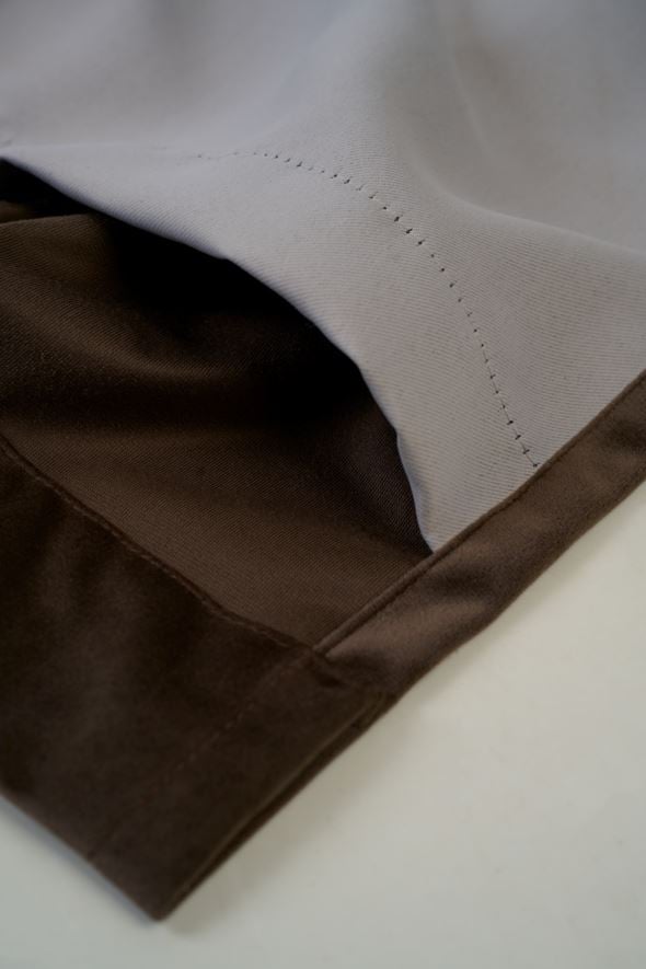 Ljusdämpande gardin mörkbrun - 4