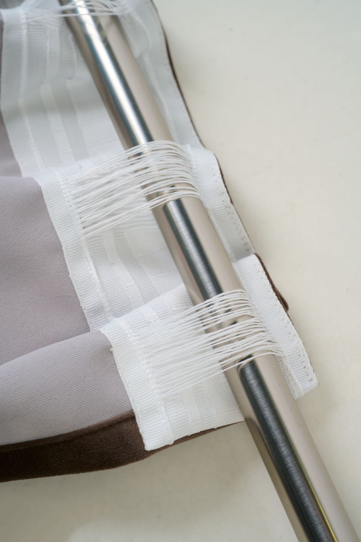 Ljusdämpande gardin mörkbrun - 3