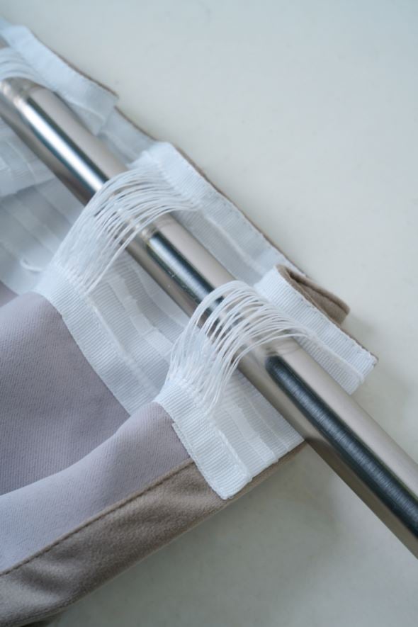 Ljusdämpande gardin taupe - 4