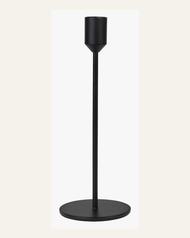 Ljusstake svart - 7,8x7,8x21,8 cm svart - 1