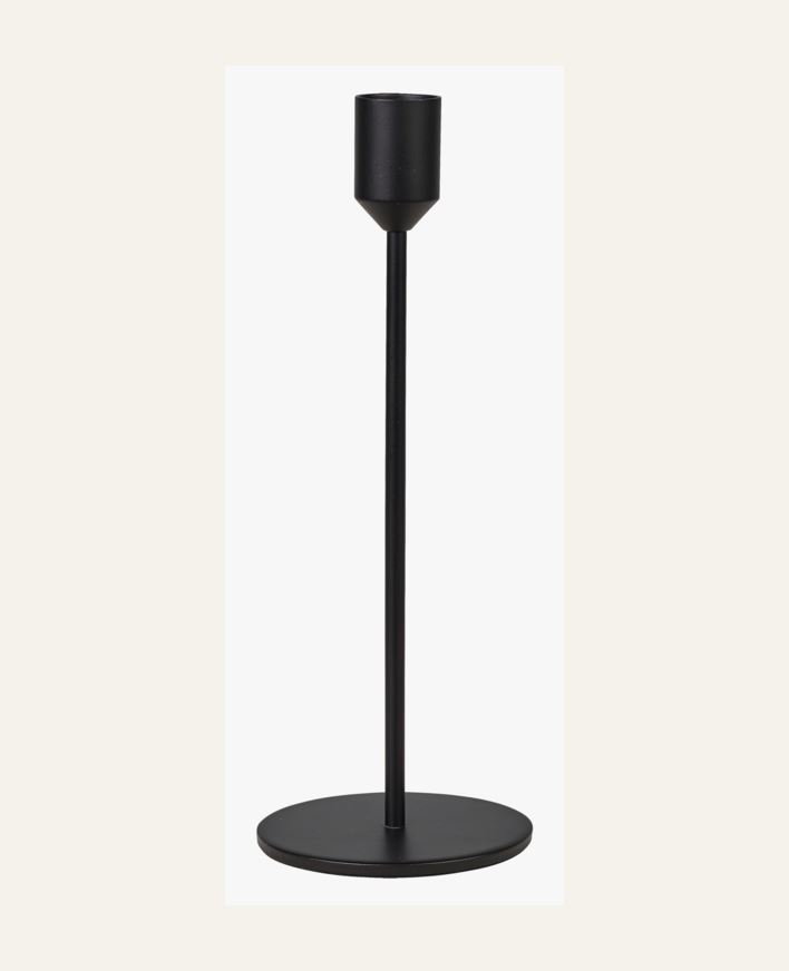 Ljusstake svart - 7,8x7,8x21,8 cm svart - 1