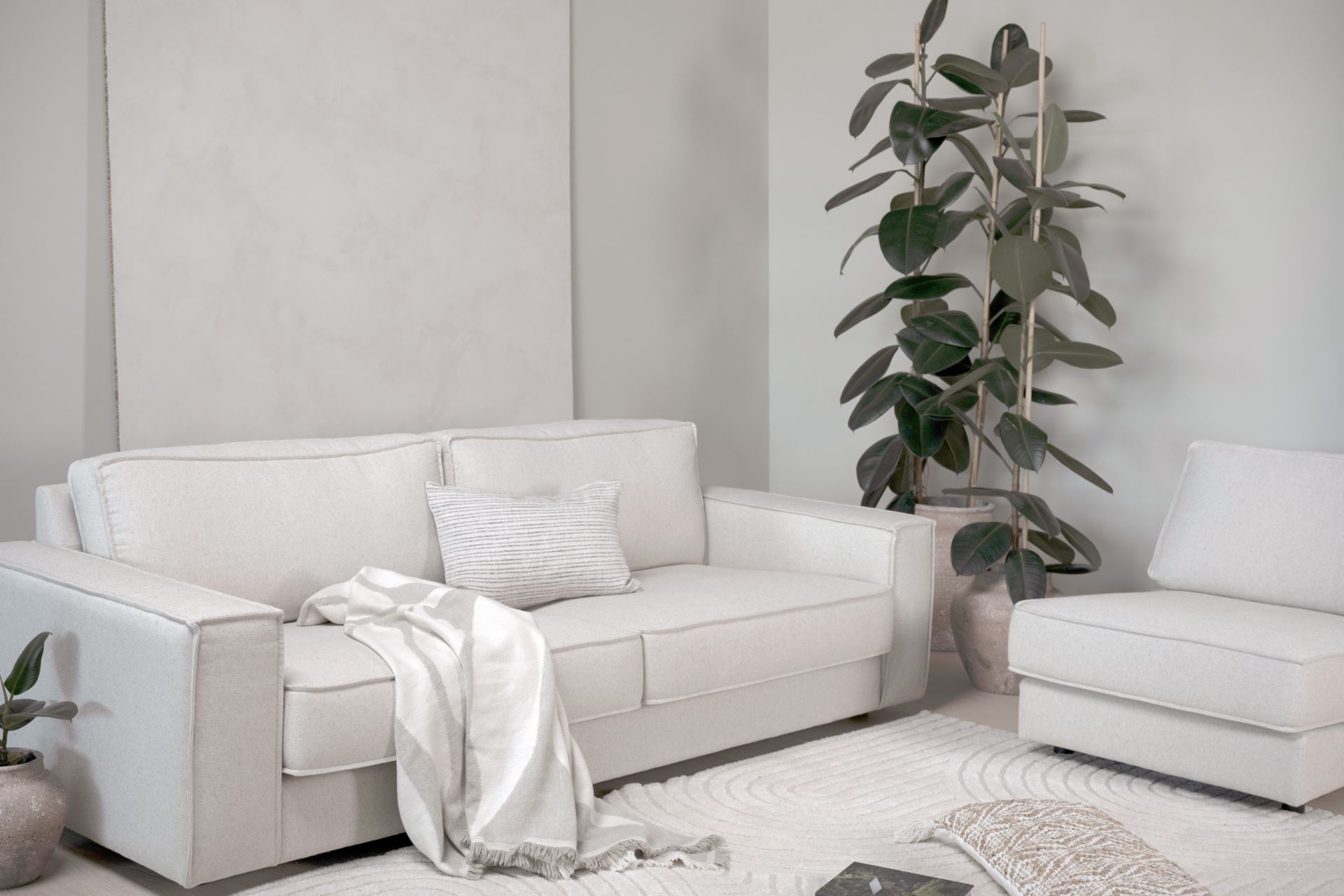 3-sits soffa natur - 3