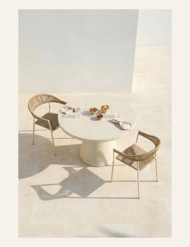 Trädgårdsbord creme - 3