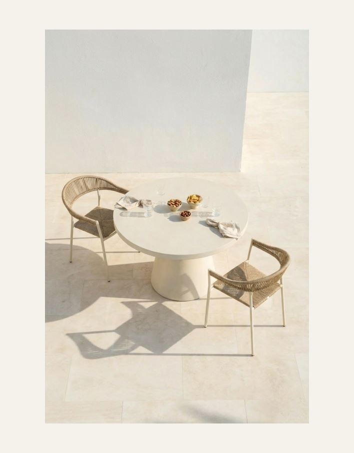 Trädgårdsbord creme - 3