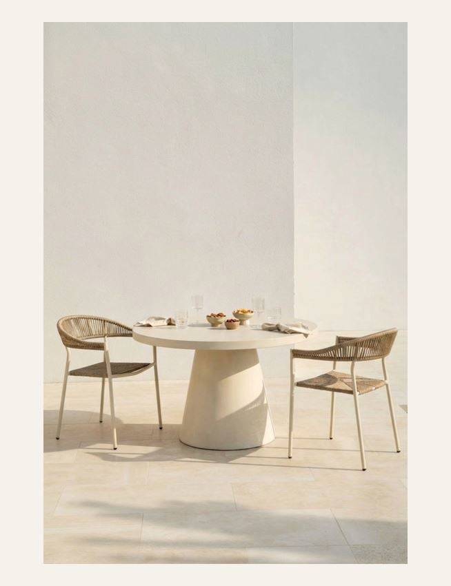 Trädgårdsbord creme - 2