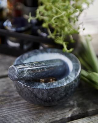 Local Chef | Marmor Mortel Svart - 7 Cm ø 12