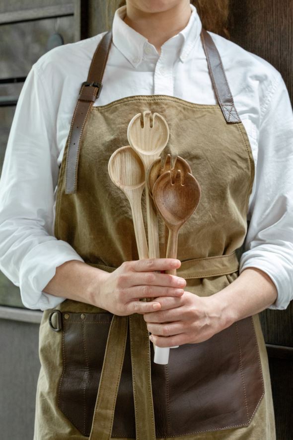 Salladsbestick brun - 3