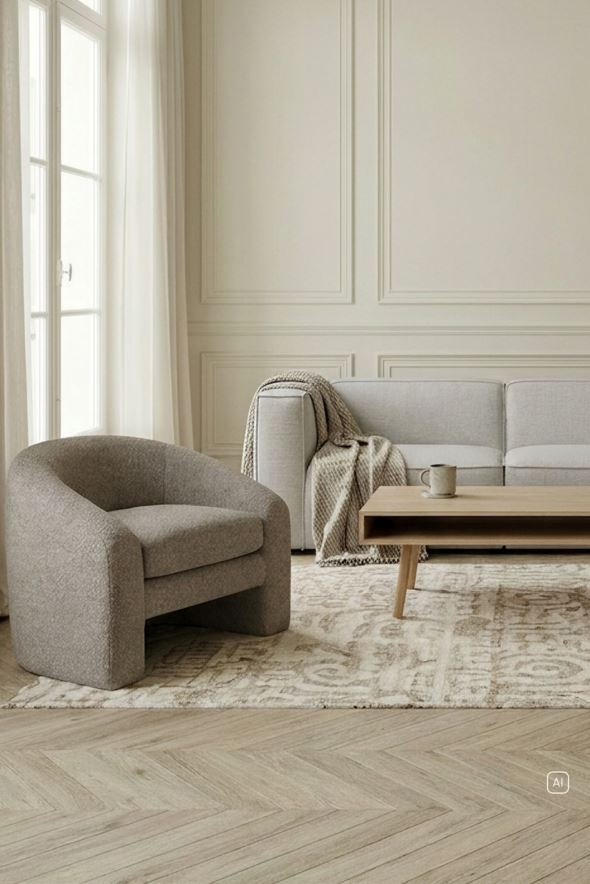 Fåtölj taupe - 2